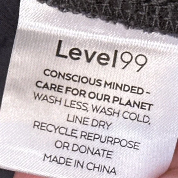 Level 99 Bette Seamed Trouser Size 28 Midnight Camo Belted High Rise Linen Blend - Picture 4 of 11